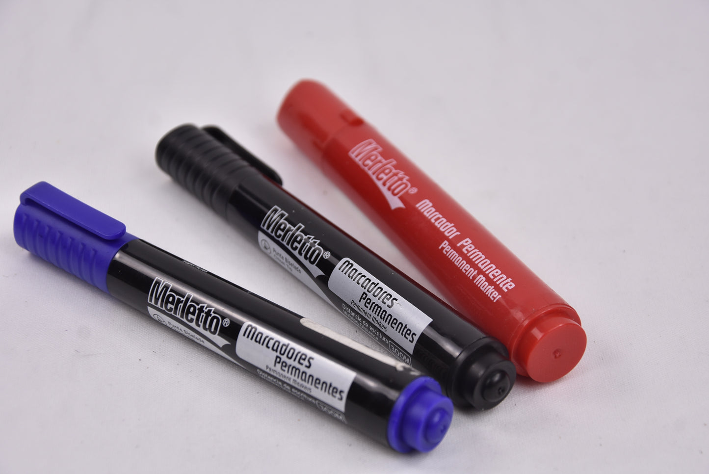 Marcadores Permanente Merletto Azul,Rojo,Negro