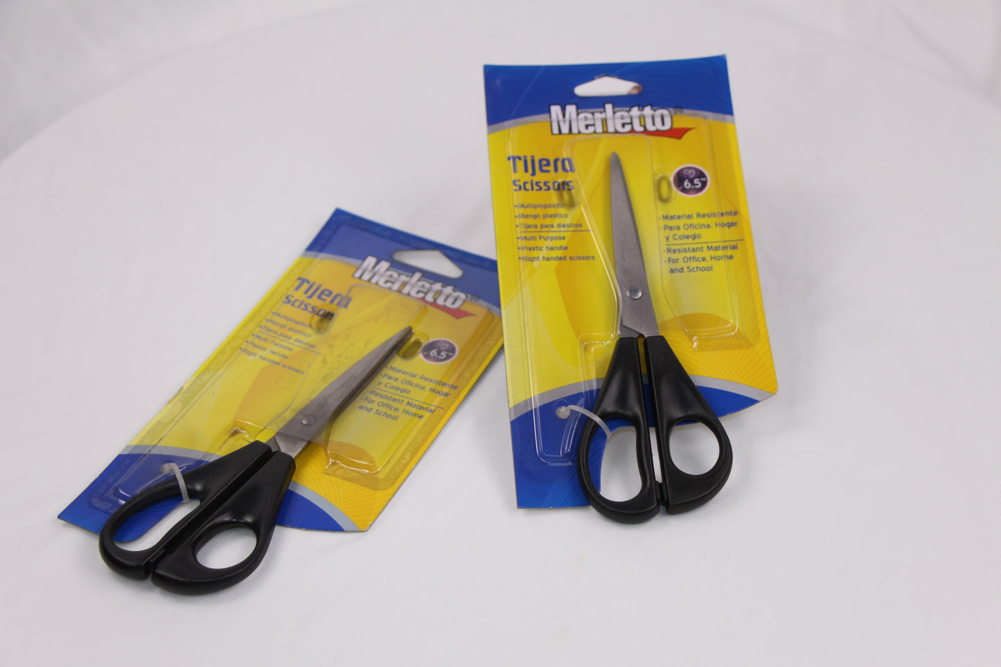 Tijera  mango negro 6,5`` merleto